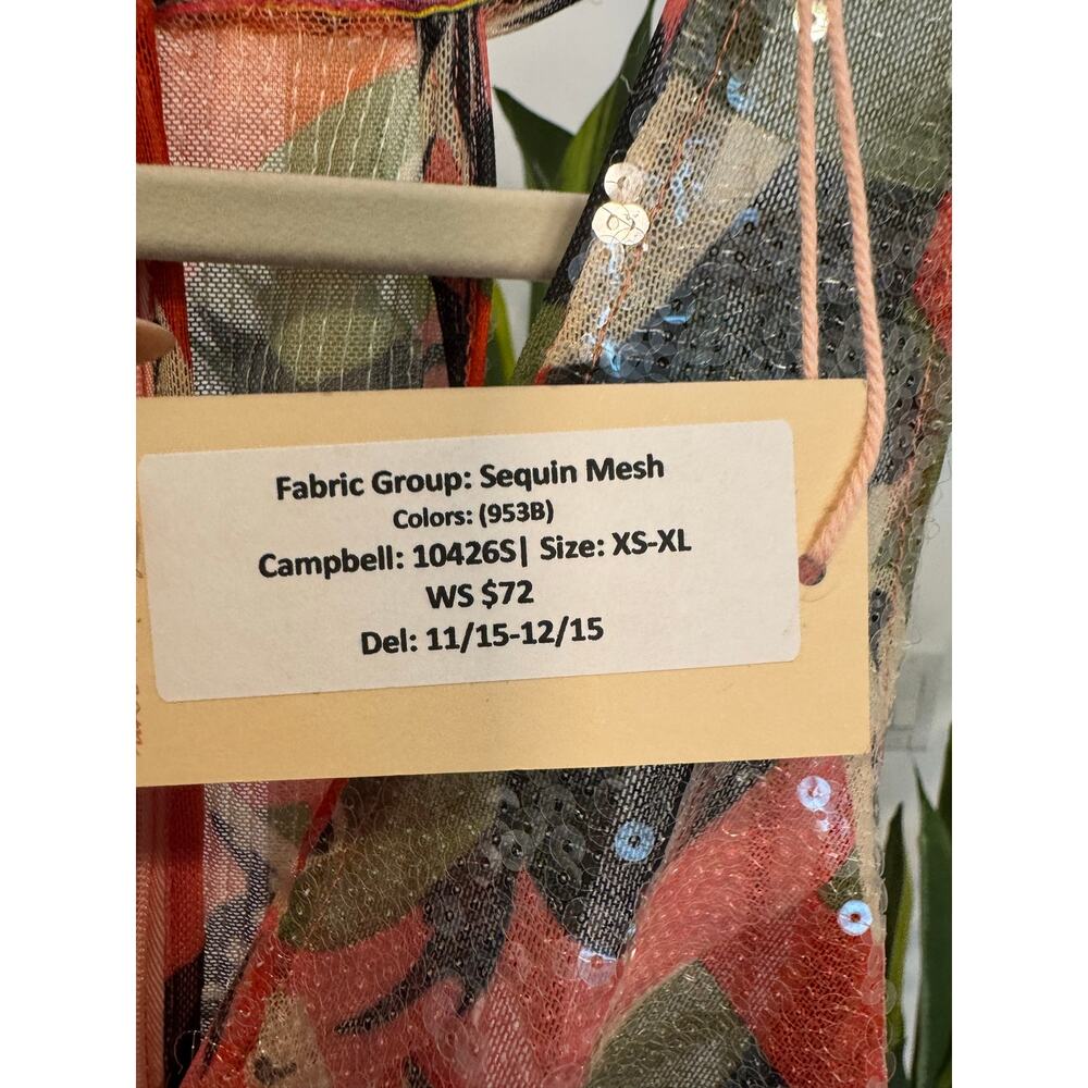 Hutch | Sequin Abstract Floral Ruched Mini Dress - Picture 7 of 13